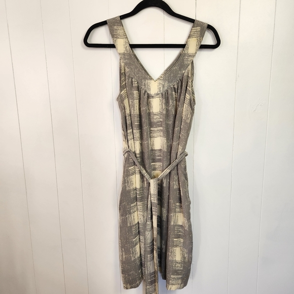 Marc Jacobs Gray Plaid Sleeveless V-Neck Dress Pockets Knee Length Classic XS - Picture 6 of 10